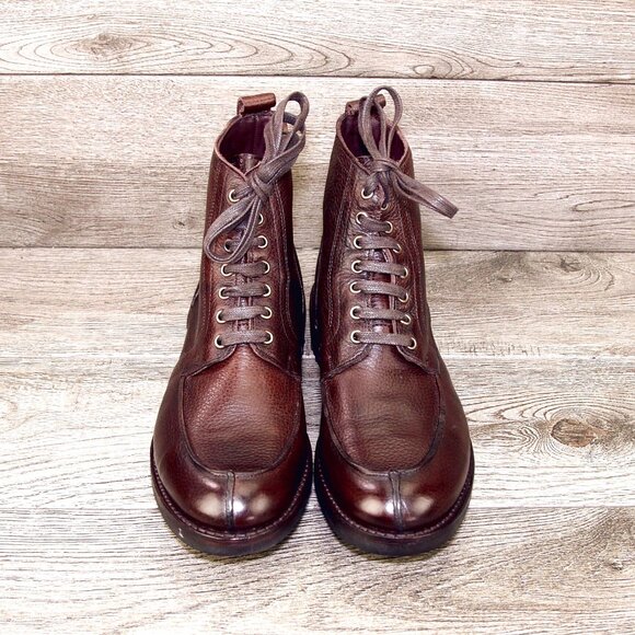* NIB * $445 Allen Edmonds RAINIER 8 D Boots Brown Factory 2nds * add $15 Trees - Picture 2 of 14